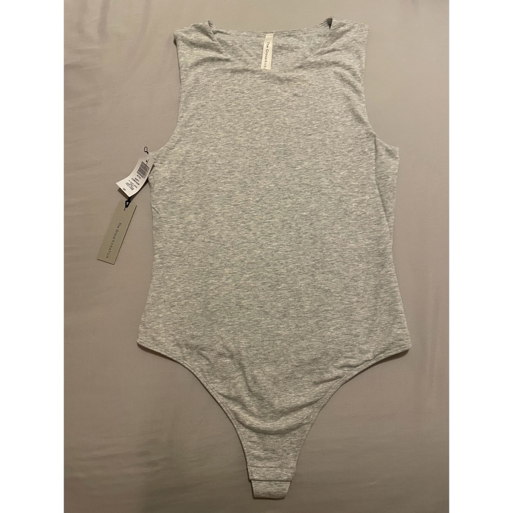 The Group by Babaton Soft Contour Muscle Bodysuit H. Light Cool Grey S